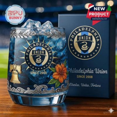 Philadelphia Union Whiskey Glass
