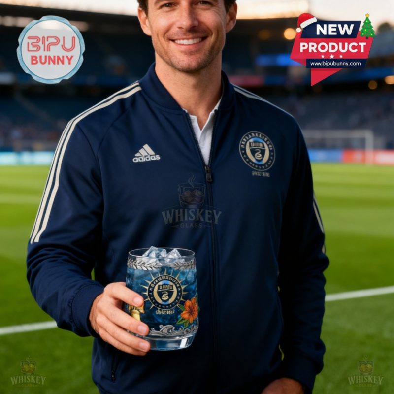 Philadelphia Union Whiskey Glass