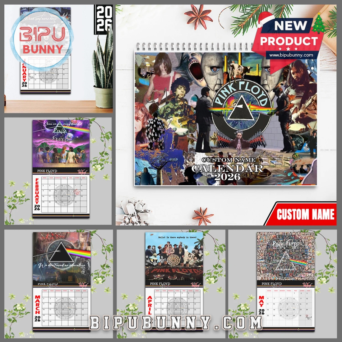 Pink Floyd Wall Hanging Calendar 2026 Pink Floyd Wall Hanging Calendar 2026