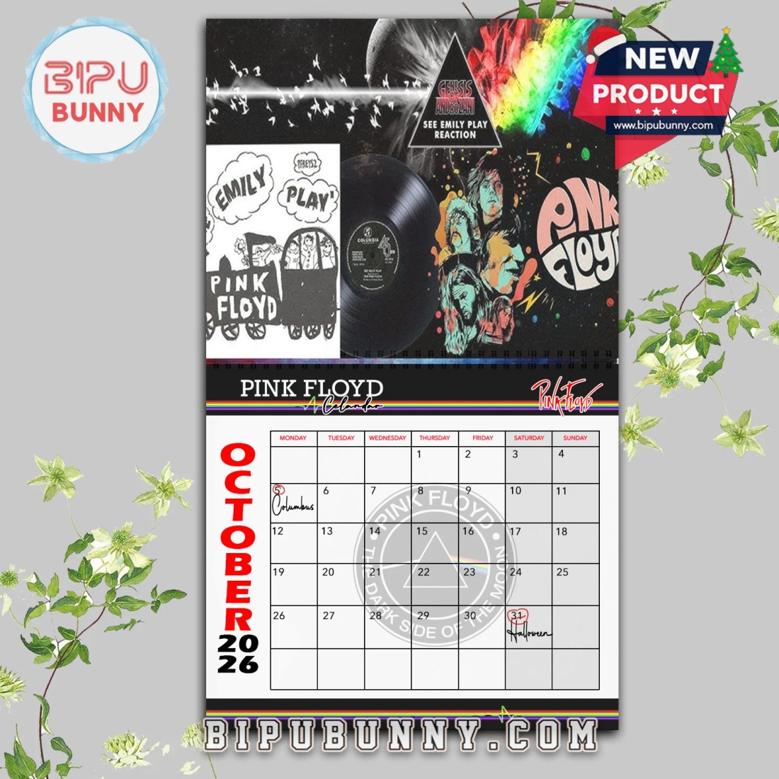 Pink Floyd Wall Hanging Calendar 2026 Pink Floyd Wall Hanging Calendar 2026