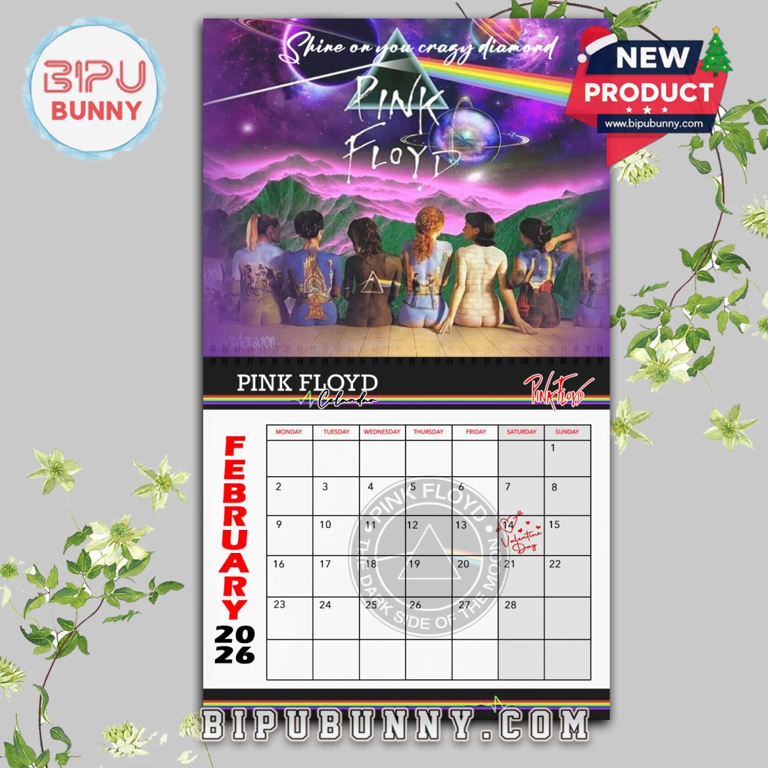 Pink Floyd Wall Hanging Calendar 2026 Pink Floyd Wall Hanging Calendar 2026