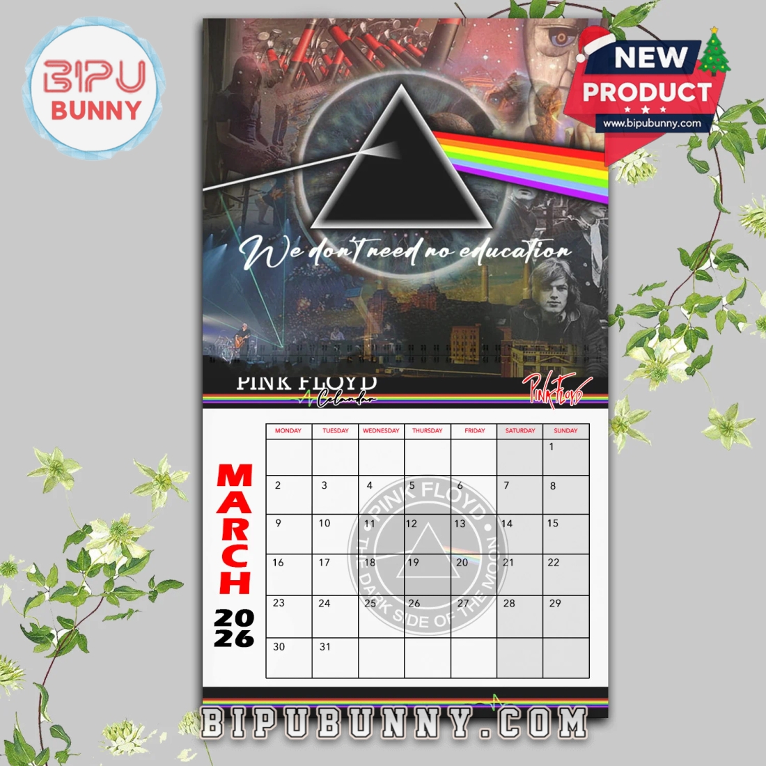 Pink Floyd Wall Hanging Calendar 2026 Pink Floyd Wall Hanging Calendar 2026