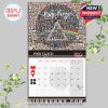 May calendar with a triangular beam logo overlaying hundreds of tiny faces, bringing fan tribute and Pink Floyd legacy together!