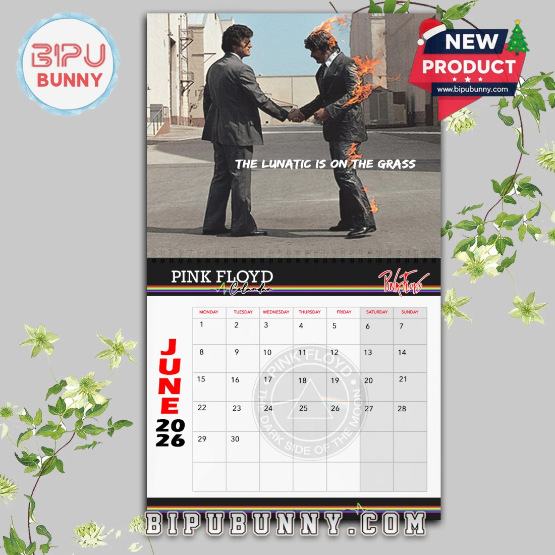 Pink Floyd Wall Hanging Calendar 2026 Pink Floyd Wall Hanging Calendar 2026