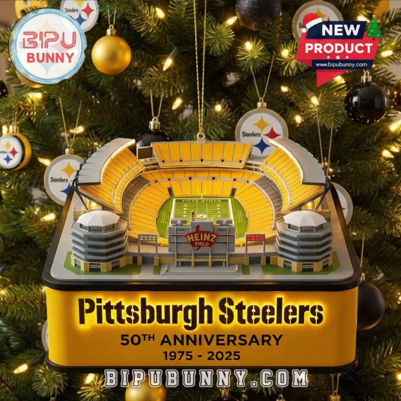 Pittsburgh Steelers 50th Anniversary Stadium Ornament