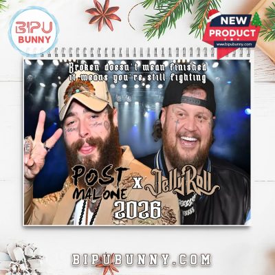 Post Malone x Jelly Roll Wall Calendar 2026