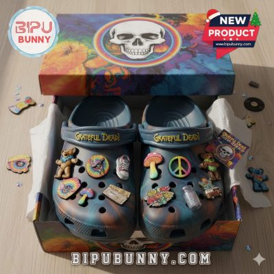 Premium Grateful Dead Crocs Clogs Shoes