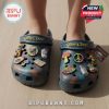 Side view of Grateful Dead Crocs with vibrant, psychedelic designs and playful embellishments.
