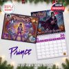 Artistic cover and October feature from the Prince 2026 wall calendar showing the artist in a magical Halloween setting.