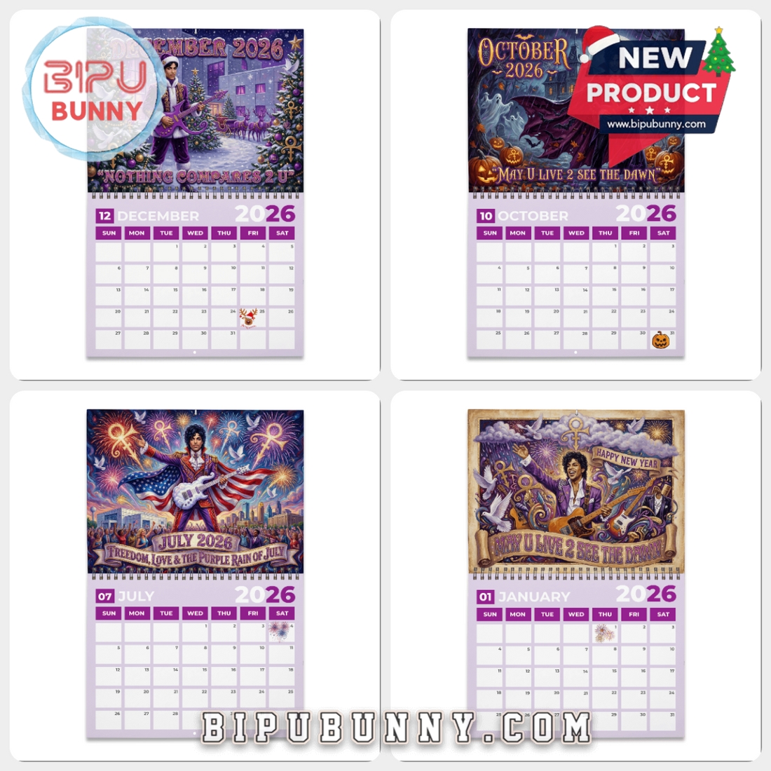 Prince Wall Calendar 2026 Prince Wall Calendar 2026