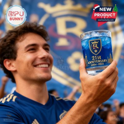 Real Salt Lake 21st Anniversary Whiskey Glass