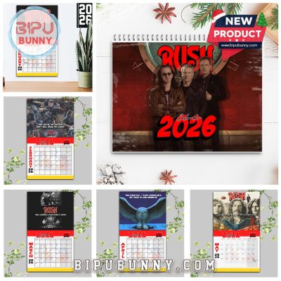 Rush Rock Band Wall Hanging Calendar 2026 Rush Rock Band Wall Hanging Calendar 2026