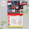 A high-energy Rush-themed calendar page for July 2026, showcasing multiple concert scenes and overlay lyrics!