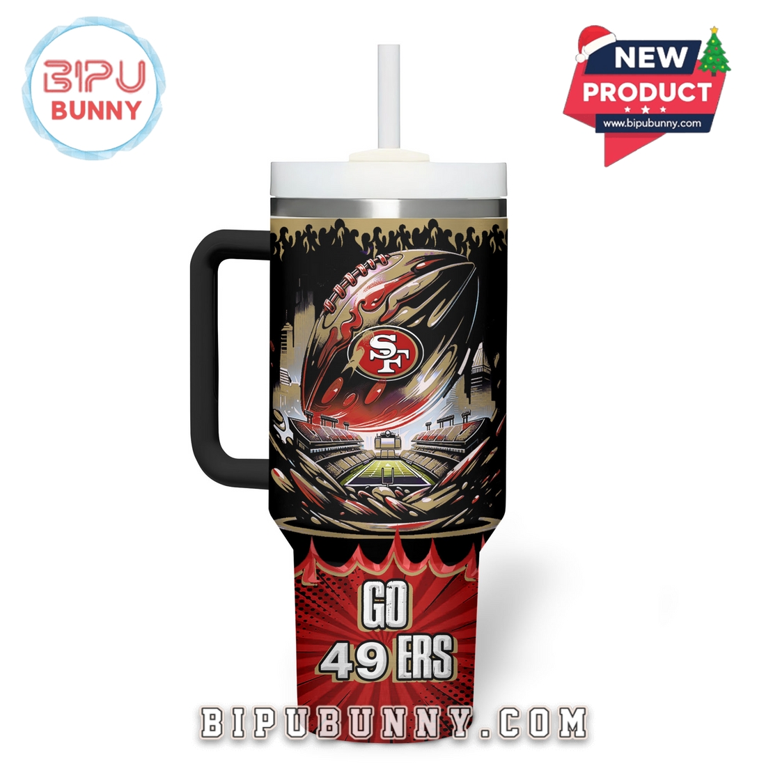 San Francisco 49ers NFL Champion Energy Tumbler 40oz San Francisco 49ers NFL Champion Energy Tumbler 40oz