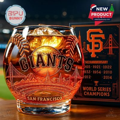 San Francisco Giants 142th Anniversary Whiskey Glass