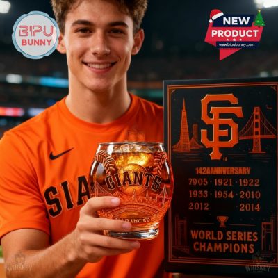 San Francisco Giants 142th Anniversary Whiskey Glass