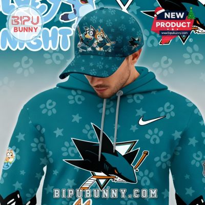 San Jose Sharks NHL Bluey Night Limited Hoodie