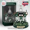 Saskatchewan Roughriders 2025 Grey Cup Champions figurine set with players celebrating and holding the Grey Cup trophy.