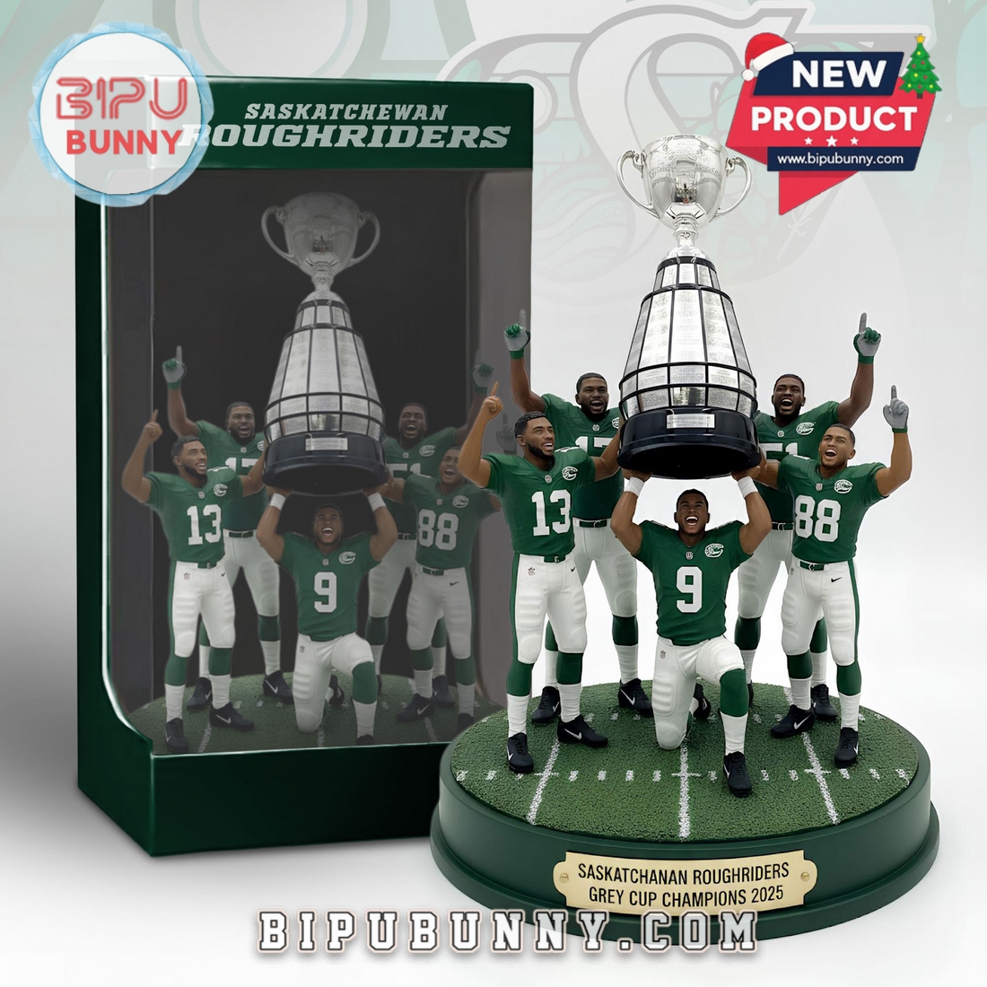 Saskatchewan Roughriders 2025 Grey Cup Champions Figures Saskatchewan Roughriders 2025 Grey Cup Champions Figures