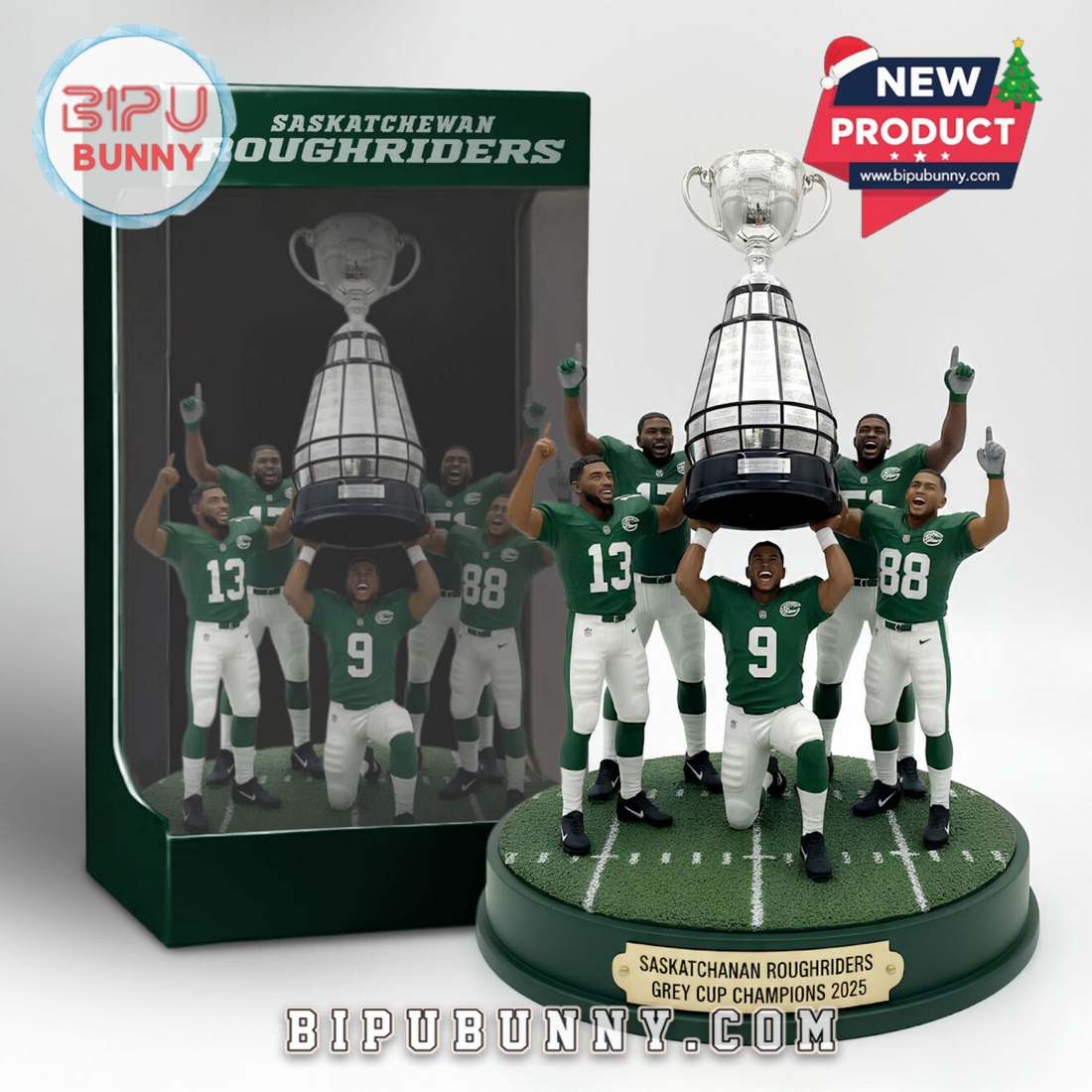 Saskatchewan Roughriders 2025 Grey Cup Champions Figures Saskatchewan Roughriders 2025 Grey Cup Champions Figures