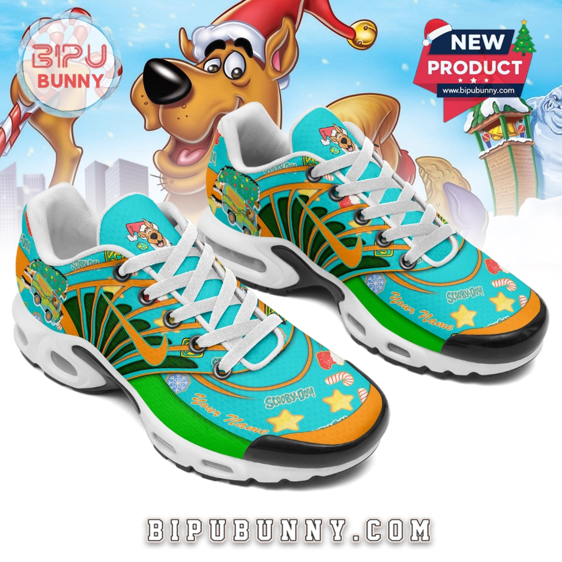 Scooby Doo Merry Christmas TN Sneakers For Men And Women Scooby Doo Merry Christmas TN Sneakers For Men And Women