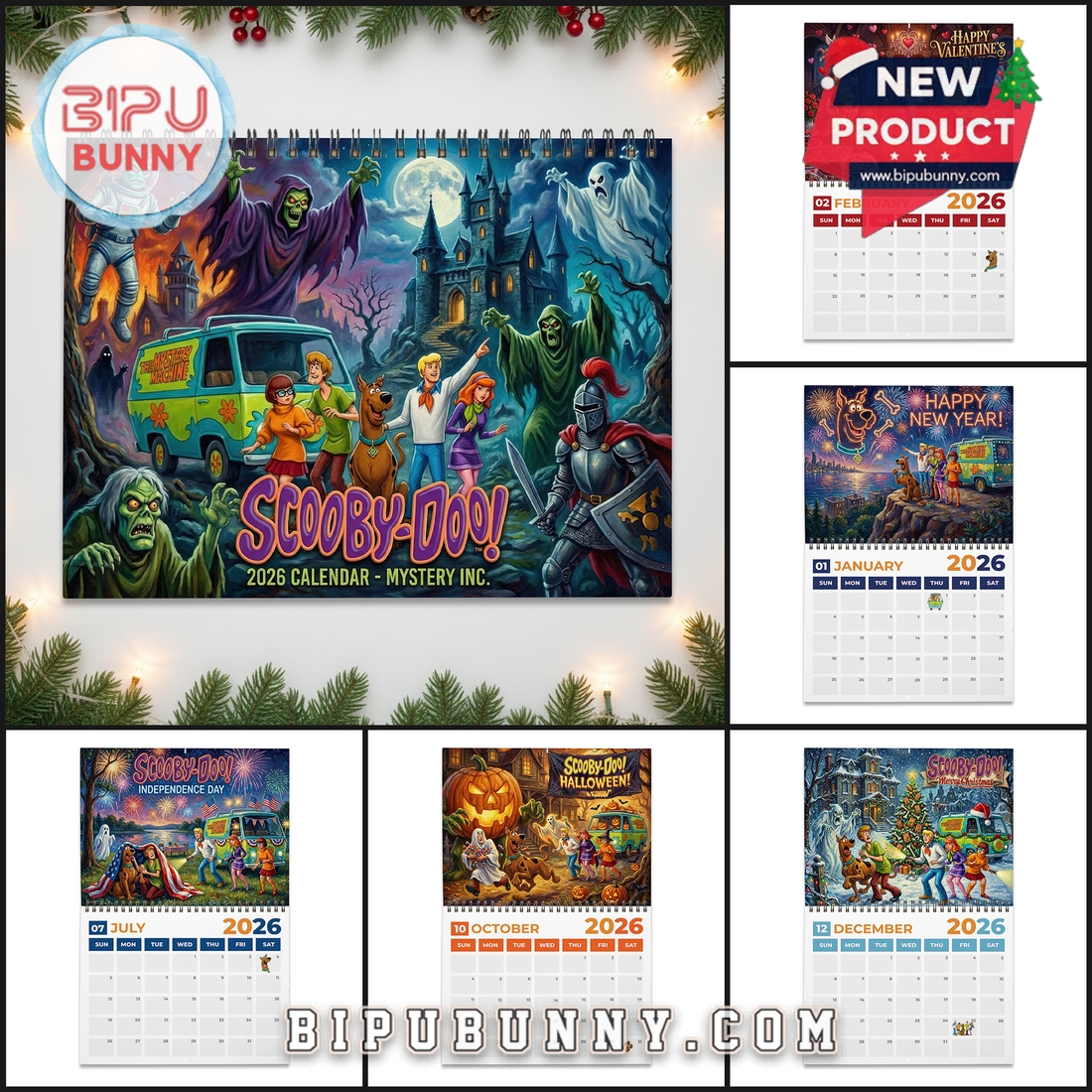 Scooby-Doo Wall Calendar 2026 Scooby-Doo Wall Calendar 2026
