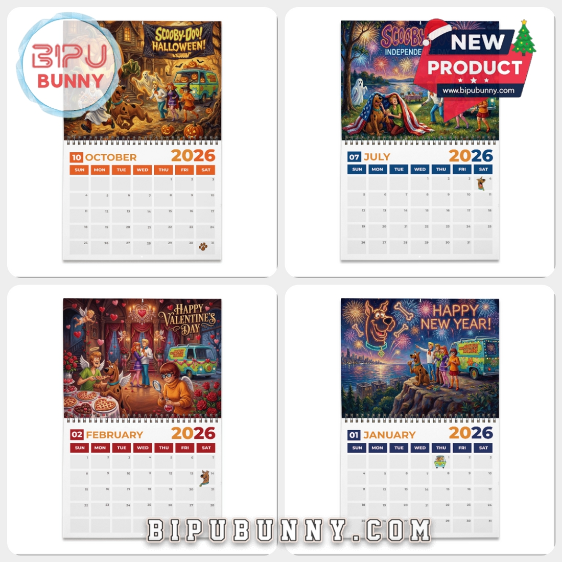 Scooby-Doo Wall Calendar 2026 Scooby-Doo Wall Calendar 2026
