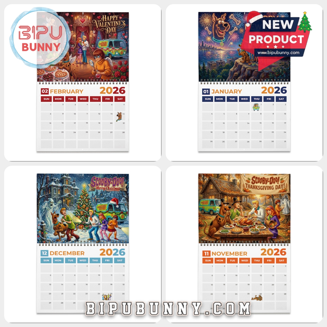 Scooby-Doo Wall Calendar 2026 Scooby-Doo Wall Calendar 2026