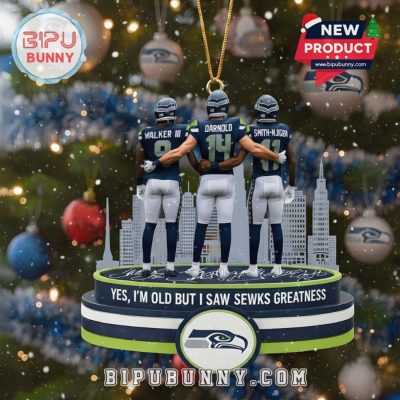 Seattle Seahawks Christmas Ornament 2025