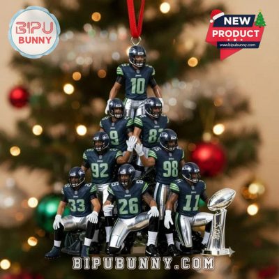 Seattle Seahawks Football 2025 Christmas Ornament