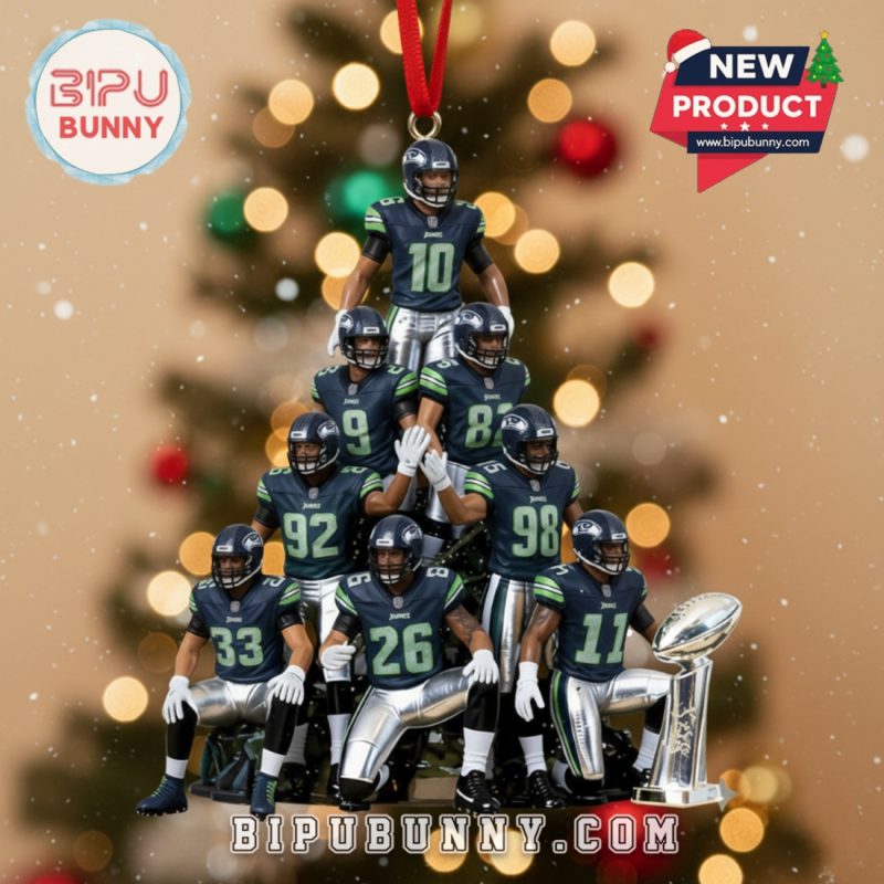 Seattle Seahawks Football 2025 Christmas Ornament