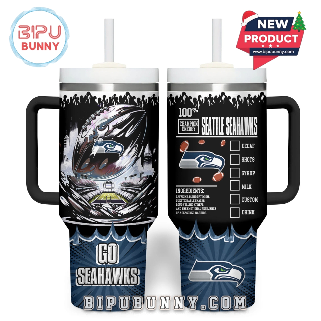 Seattle Seahawks NFL Champion Energy Tumbler 40oz Seattle Seahawks NFL Champion Energy Tumbler 40oz