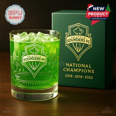 Seattle Sounders World Champion Whisky Glass