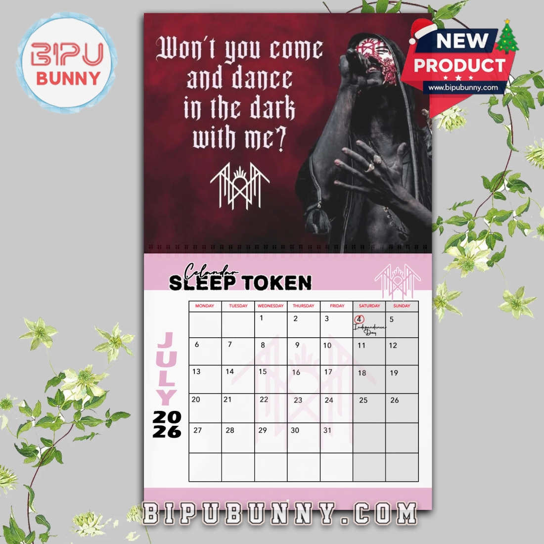 Sleep Token Wall Hanging Calendar 2026 Sleep Token Wall Hanging Calendar 2026