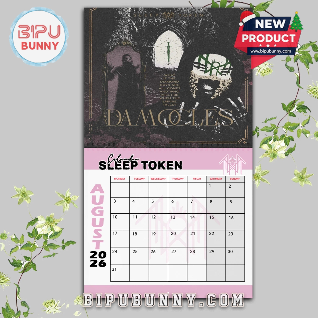 Sleep Token Wall Hanging Calendar 2026 Sleep Token Wall Hanging Calendar 2026