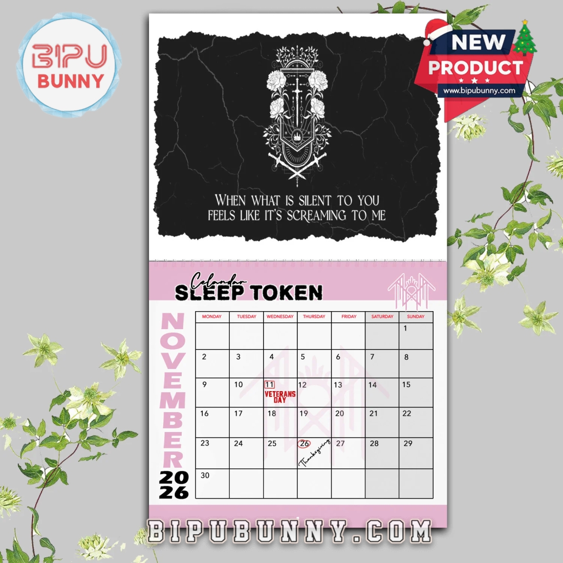 Sleep Token Wall Hanging Calendar 2026 Sleep Token Wall Hanging Calendar 2026