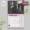 Sleep Token December 2026 calendar design mixing classical statuesque art, lyrical depth, and holiday vibes!