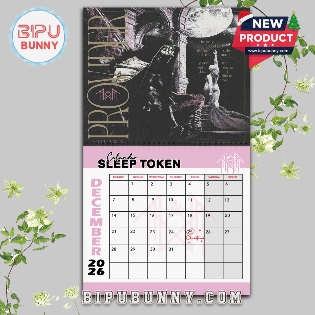 Sleep Token Wall Hanging Calendar 2026 Sleep Token Wall Hanging Calendar 2026