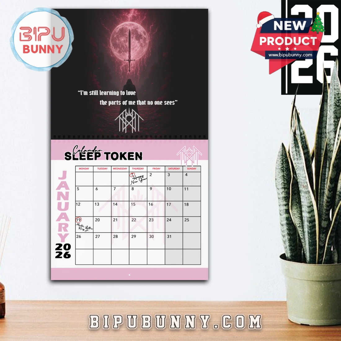 Sleep Token Wall Hanging Calendar 2026 Sleep Token Wall Hanging Calendar 2026
