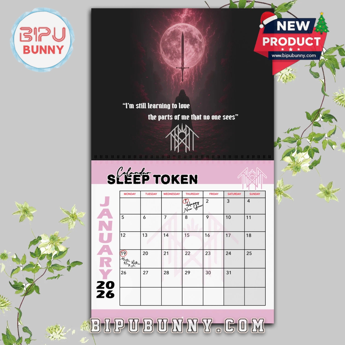 Sleep Token Wall Hanging Calendar 2026 Sleep Token Wall Hanging Calendar 2026