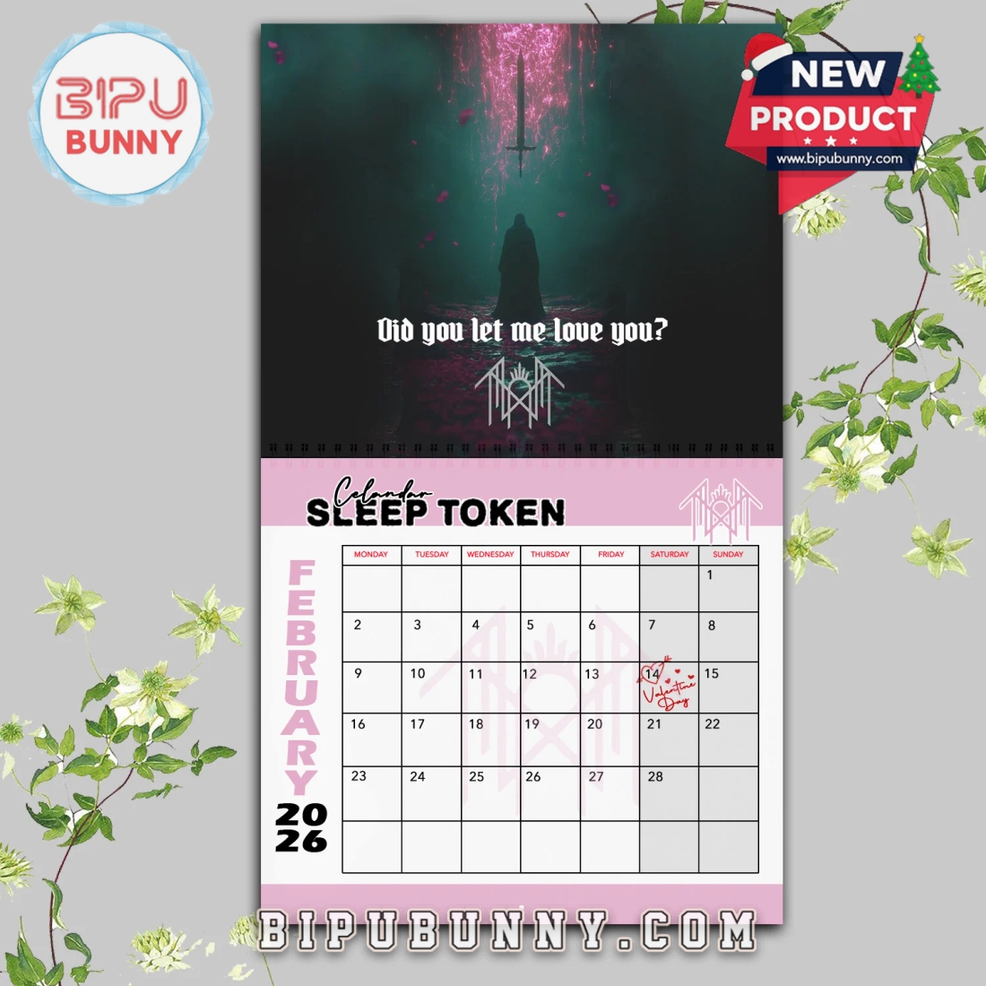 Sleep Token Wall Hanging Calendar 2026 Sleep Token Wall Hanging Calendar 2026