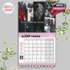 Sleep Token March 2026 calendar design using a haunting collage layout to convey emotional fear and intensity!