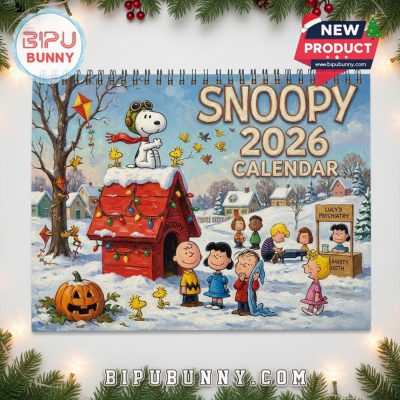 Snoopy Wall Calendar 2026