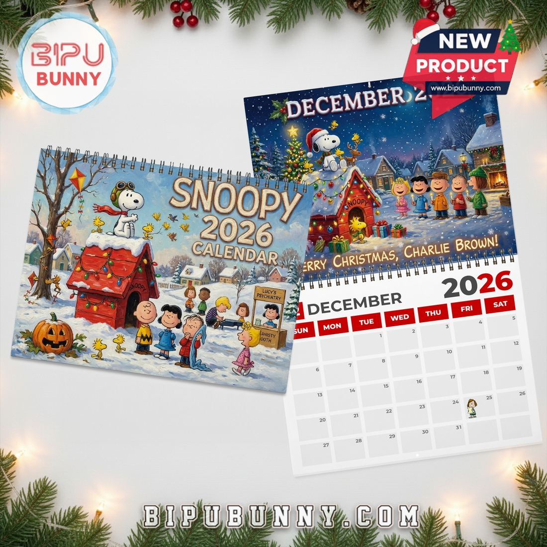 Snoopy Wall Calendar 2026 Snoopy Wall Calendar 2026