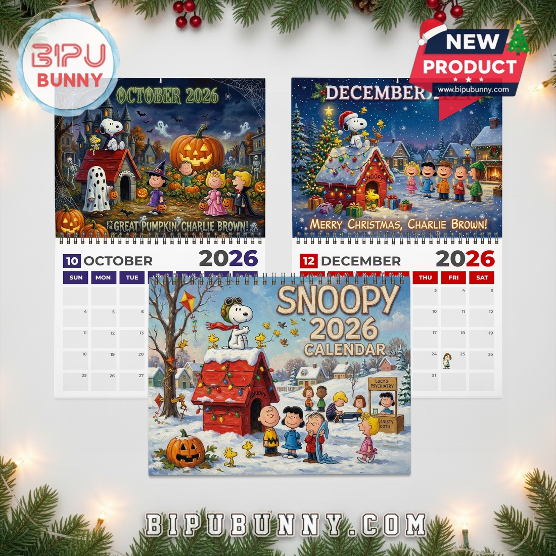 Snoopy Wall Calendar 2026 Snoopy Wall Calendar 2026