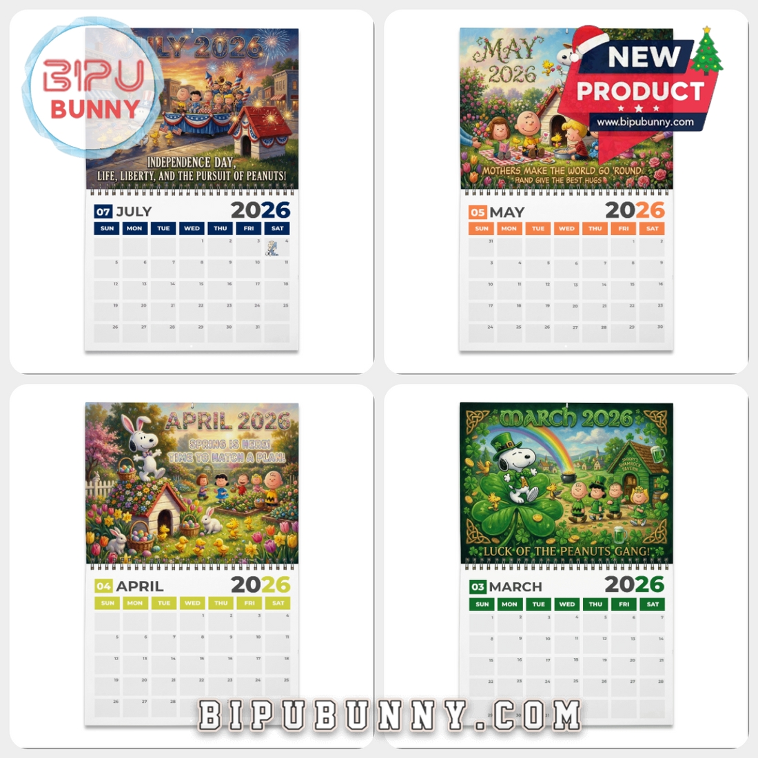 Snoopy Wall Calendar 2026 Snoopy Wall Calendar 2026