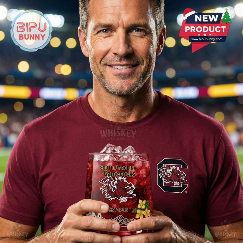 South Carolina Gamecocks 134th Anniversary Whiskey Glass