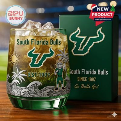 South Florida Bulls Whiskey Glass
