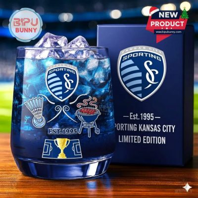Sporting Kansas City Whiskey Glass