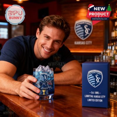 Sporting Kansas City Whiskey Glass